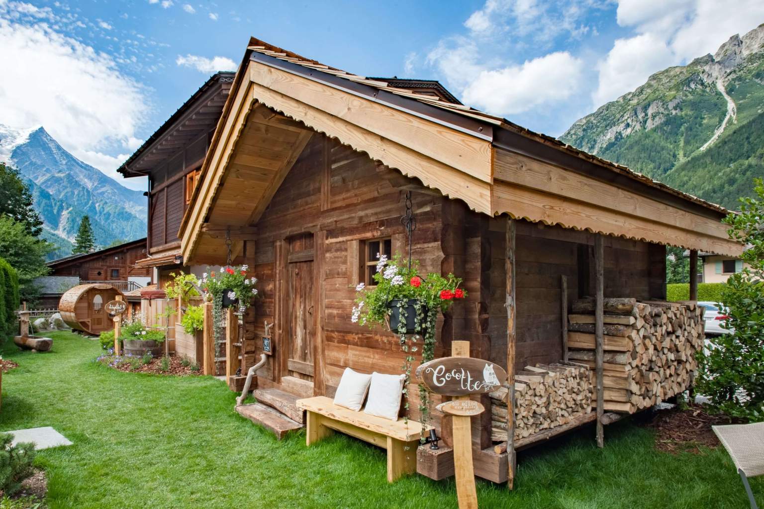 Mazot du Jardin Alpin de Relaxation Hermitage Paccard - Hotel Spa Chamonix Mont-Blanc